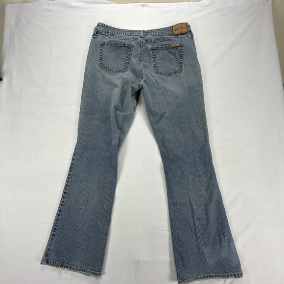 Levi Strauss Signature Womens Bootcut Jeans Size 12 Blue Stretch Denim - Picture 3 of 10